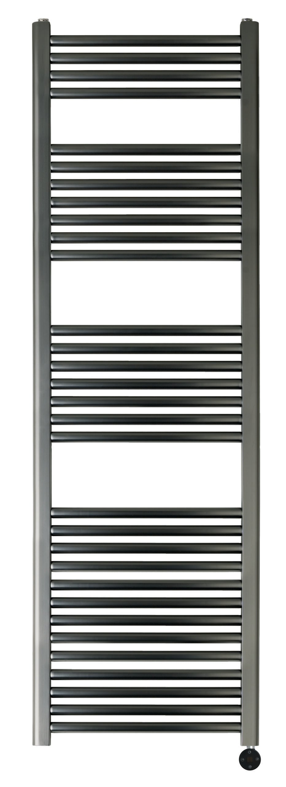 JTP VOS ELECTRIC TOWER RADIATOR WITH THERMOSTAT HEATING ELEMENT -VOS - Brushed Black