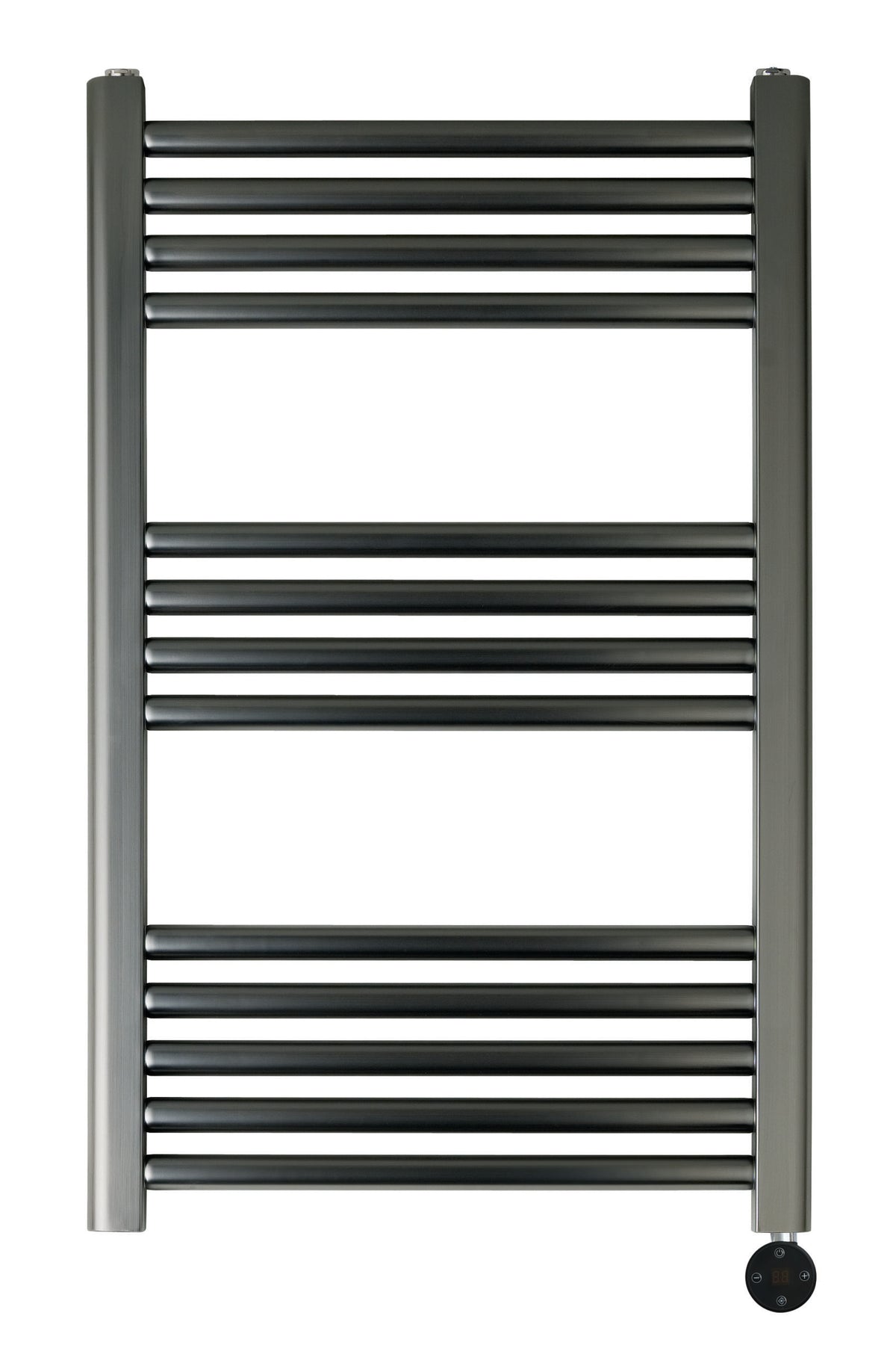 JTP VOS ELECTRIC TOWER RADIATOR WITH THERMOSTAT HEATING ELEMENT -VOS - Brushed Black