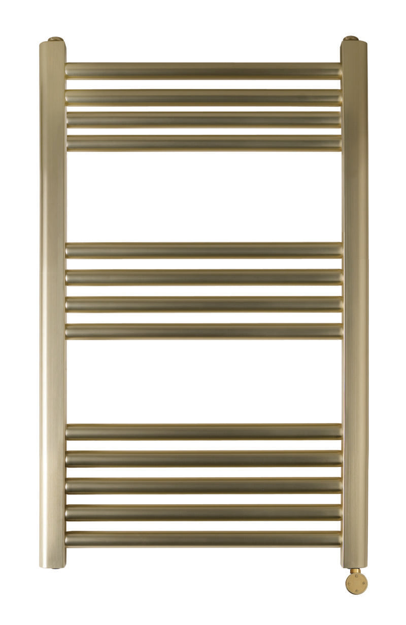 JTP VOS ELECTRIC TOWER RADIATOR WITH THERMOSTAT HEATING ELEMENT - VOS - Brushed Brass