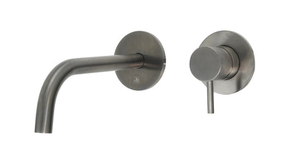 JTP VOS Single Lever Wall Mounted Basin Mixer Tap with Slim Spout - Designer Handle
