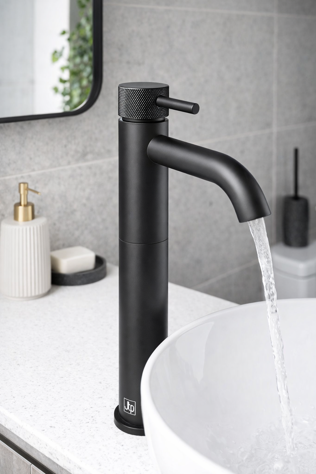 JTP VOS Single Lever Tall Basin Mixer Tap - Designer Handle