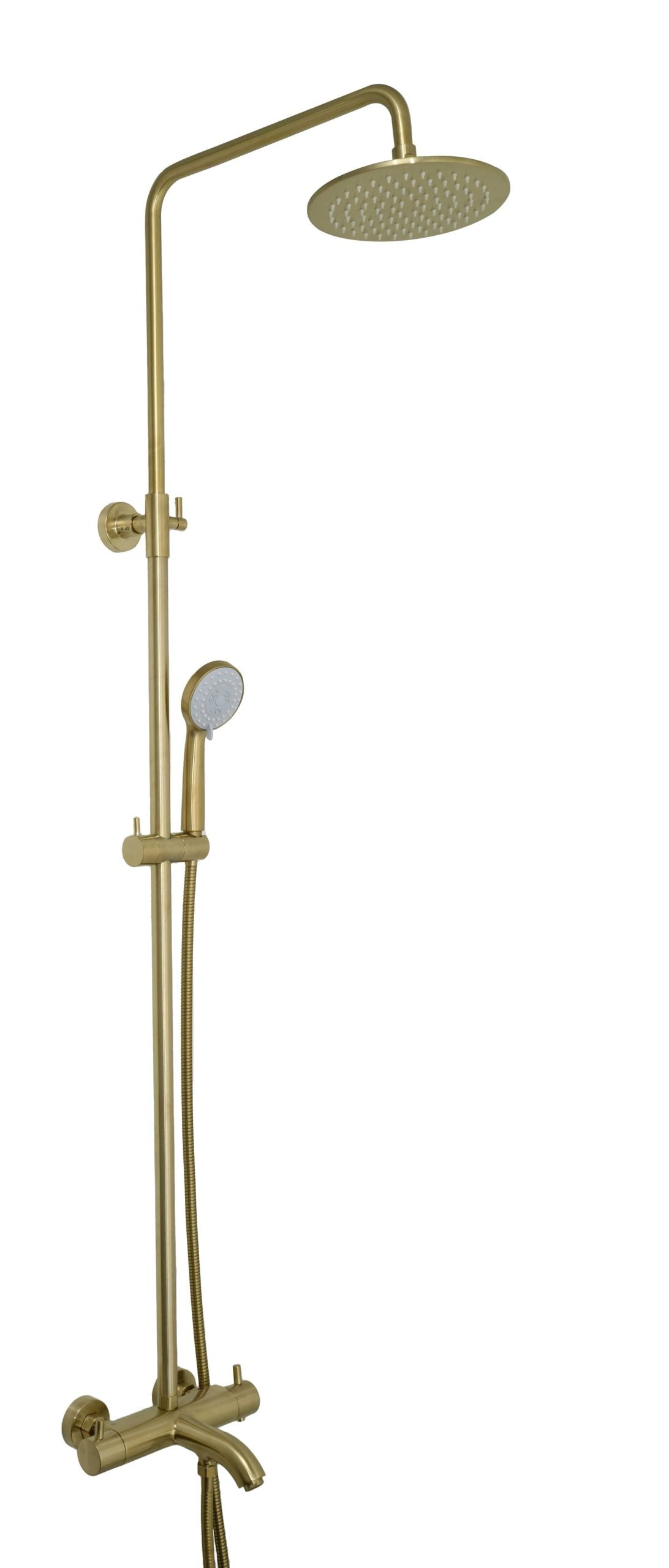 JTP VOS Thermostatic Bar Valve with 3 Outlets, Adjustable Riser & Multifunction Shower Handle