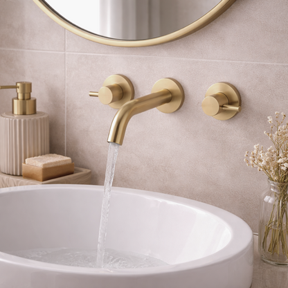 JTP 3 Hole Wall Mounted Bath/Basin Filler Set