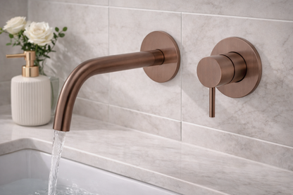 JTP Single Lever Wall Mounted Basin Mixer Tap