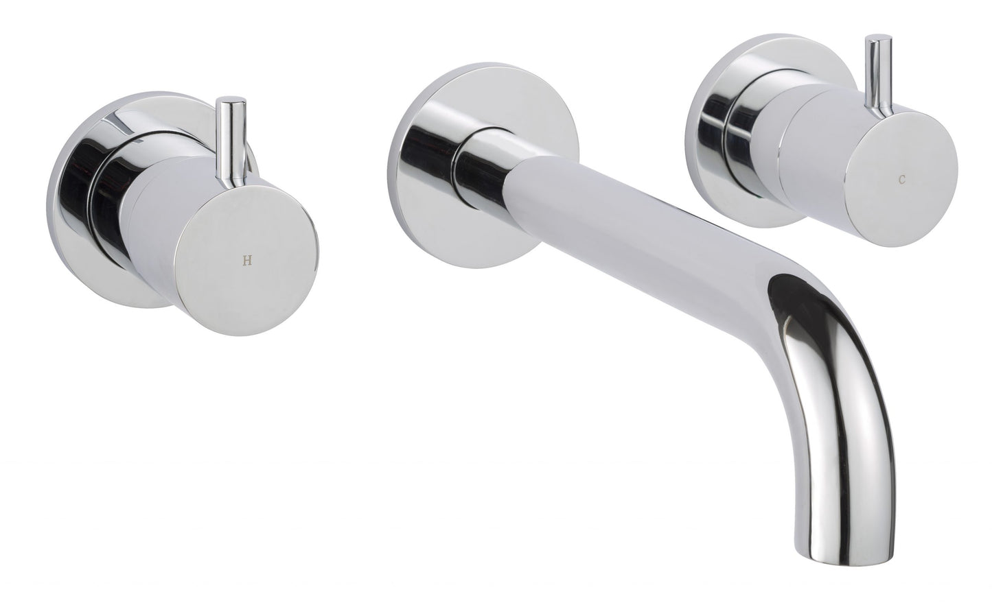 JTP Florence 3 Hole Wall Mounted Basin Mixer Tap