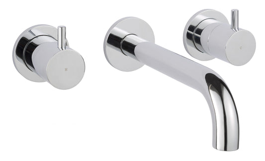 JTP Florence 3 Hole Wall Mounted Basin Mixer Tap