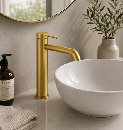 Vitra Minimax Round Tall Basin Mixer Tap