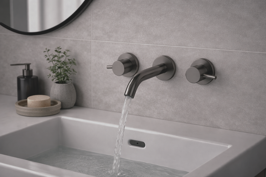 JTP 3 Hole Wall Mounted Bath/Basin Filler Set